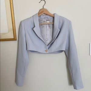 House of CB Blue Cropped Blazer